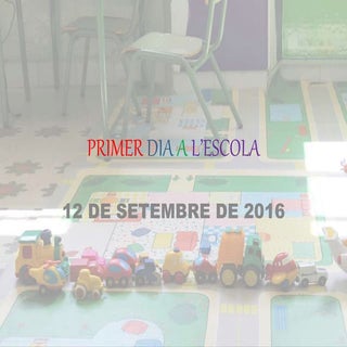 Primer dia a l’escola