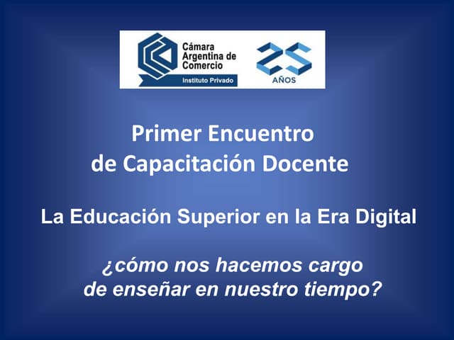 Primer Encuentro de Capacitación