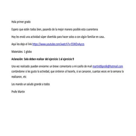 Primer grado 1ro de junio