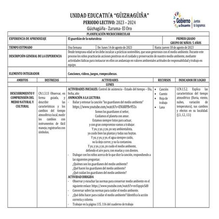 Plani Unidad Soy parte del Universo 2026 | PDF
