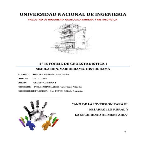 Simulación de leyes y Calculo de Variograma
