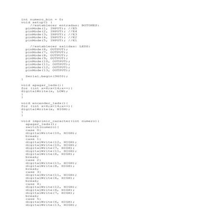 Simple FOR LOOP arduino board | TXT
