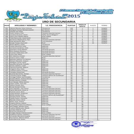 Primero de-secundaria