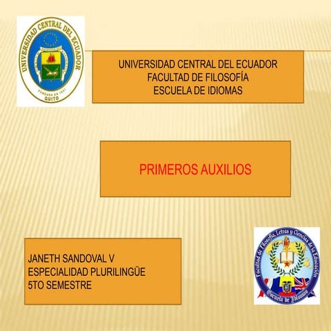 Primeros auxilios por Janeth Sandoval Villavicencio
