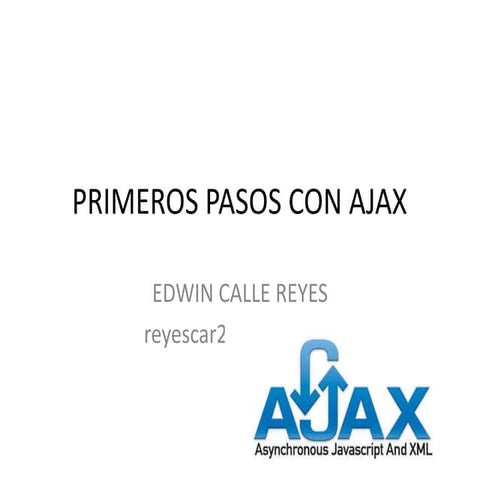 Primeros pasos con ajax