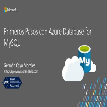 Primeros pasos con Azure database for MySQL