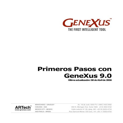 Primeros pasos con genexus 9