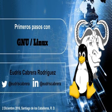 Primeros pasos con GNU / Linux