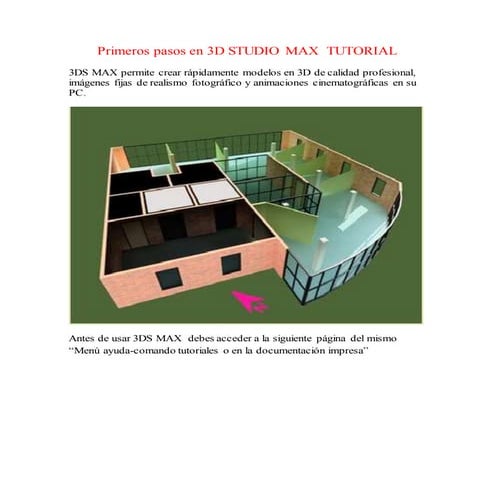 Primeros pasos en 3 d studio max  tutorial