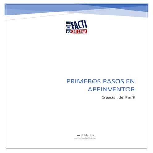 Primeros pasos en app inventor | PDF