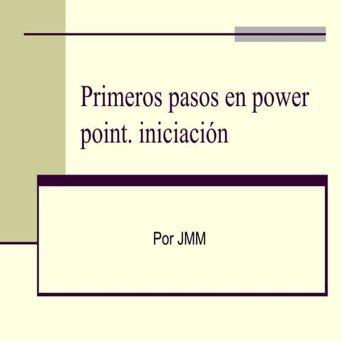 Primeros Pasos En Power Point