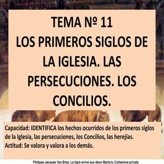 PRIMEROS SIGLOS DE LA IGLESIA