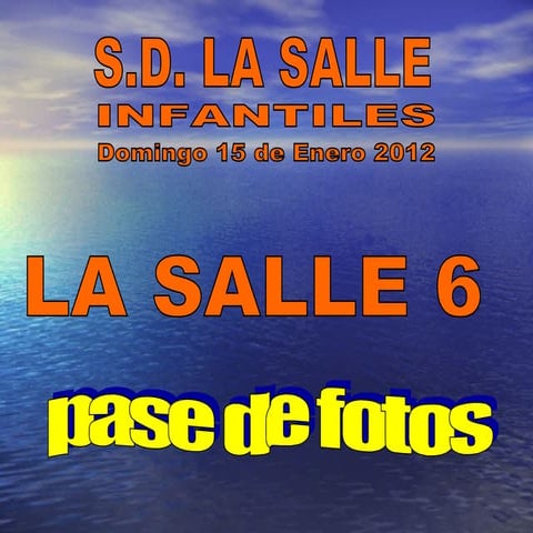 Primer pase inf.c y inf. b (15/01/2012)