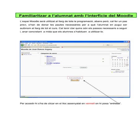 Primers passos amb el moodle joan ramon argany