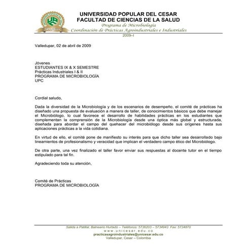 Primer Taller I 2009