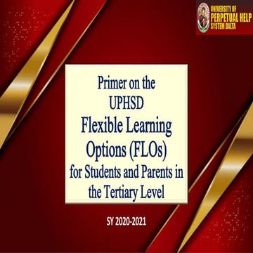 Primer on Perpetual Flexible Learning Options (College)