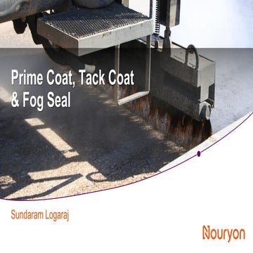Asphalt school 2019. Prime, Tack and Fog seal 2019 | PDF