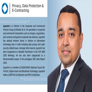 Data Protection and E-contracting