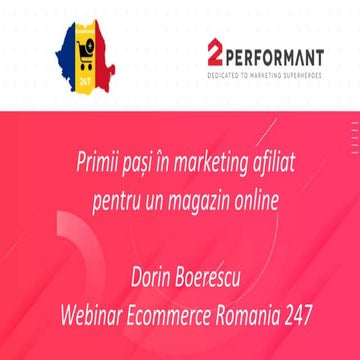 Primii pași în marketing afiliat pentru un magazin online