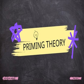 Priming Theory of Media and Communication Theories