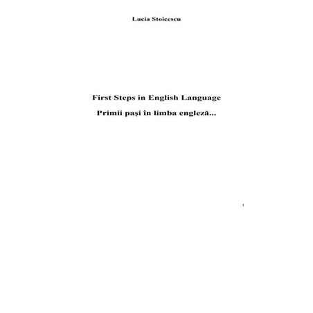 Primi pasi in lb engleza