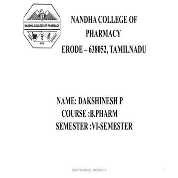 Premises in Pharmaceutical Quality Assurance