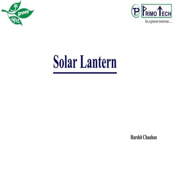 Primotech   lantern