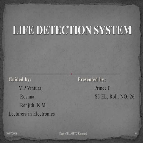 Life detection system 