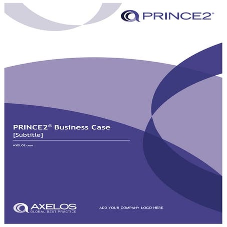 Prince2 - Business Case