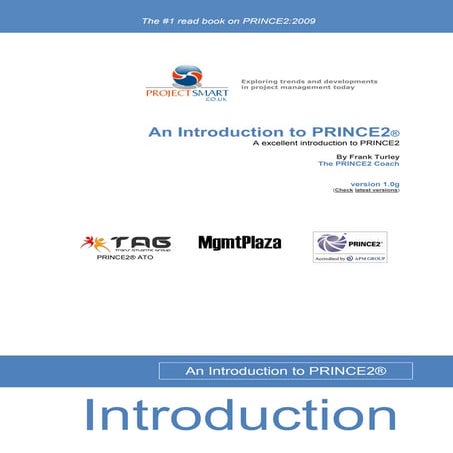 An Introduction to PRINCE2 - By Frank Turley