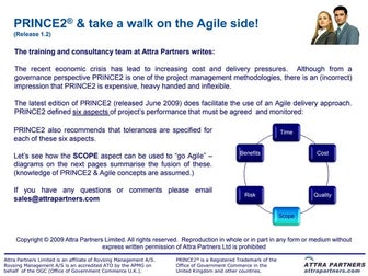 PRINCE2 and Agile