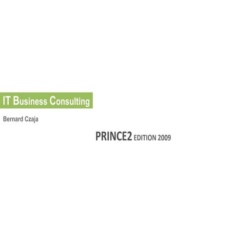 PRINCE2 Edition 2009
