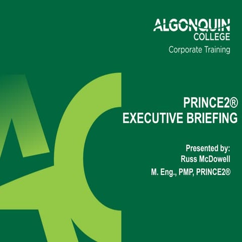 PRINCE2 Executive Briefing