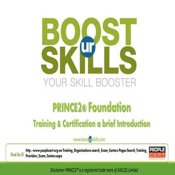 PRINCE2® Foundation Certification Training Course | PDF