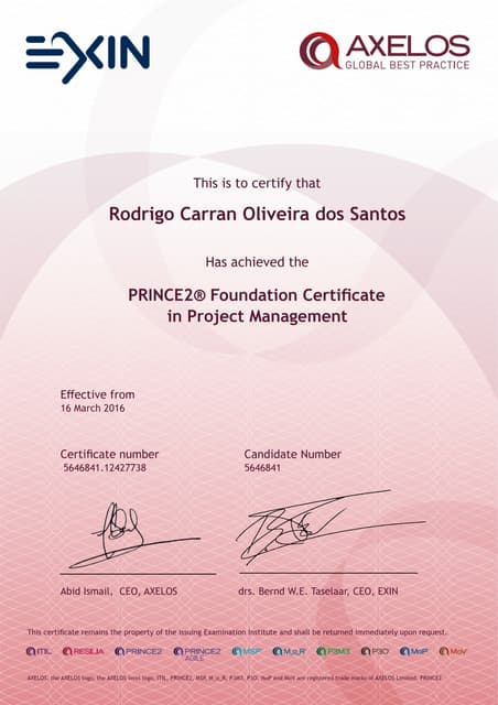 CISSP Preview Course Completion Certificate_CISSP Review_Oliveira dos ...