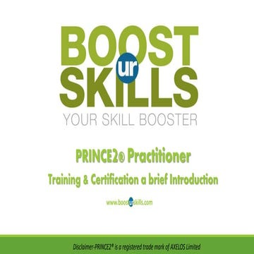 PRINCE2® Practitioner  BOOSTur_SKILLS