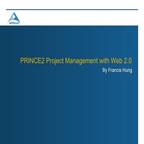 Prince2 Project Management With Web 2.0