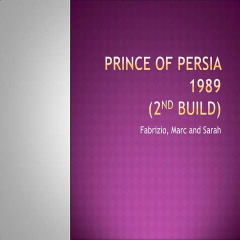 Prince of persia 1989 2nd build