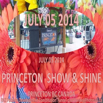 Town of Princeton Show & Shine Princeton BC Canada July 05 2014 
