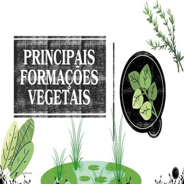 PRINCIPAIS FORMAÇÕES VEGETAIS DO MUNDO @ JOGRAFIA