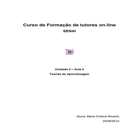 Principais teorias da aprendizagem