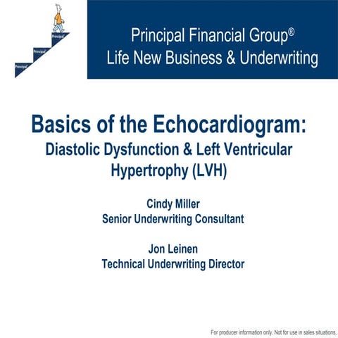 Principal basics of the echocardiogram diastolic dysfunction and left ventric...