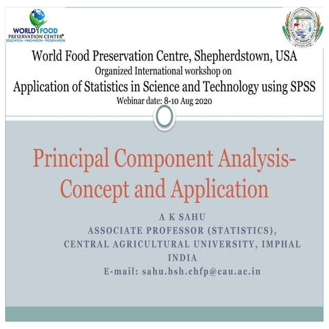 Principal Component Analysis and factor Analysis