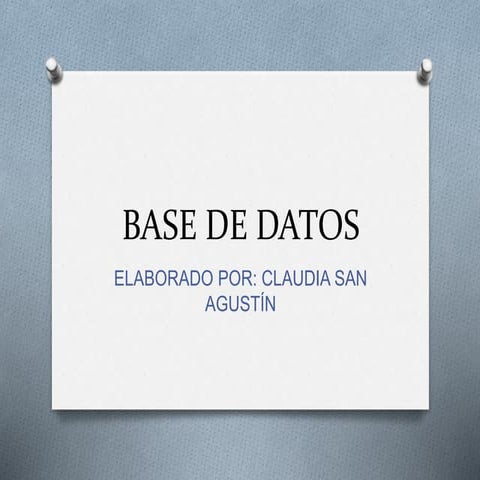 Principales bases de datos