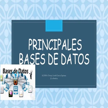 Principales bases de datos