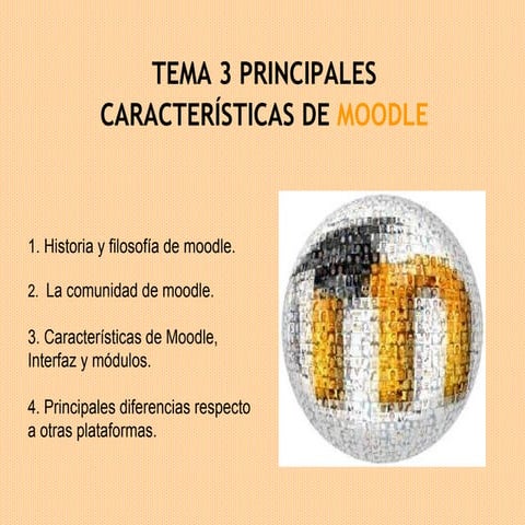 Principales caracteristicas de moodle