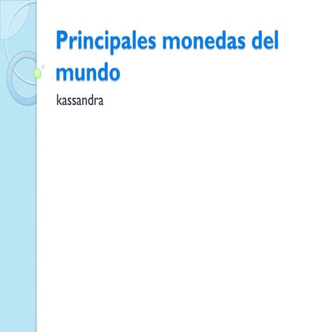 monedas del mundo | PPTX