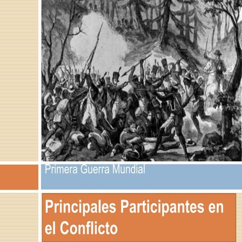 Principales participantes en el conflicto