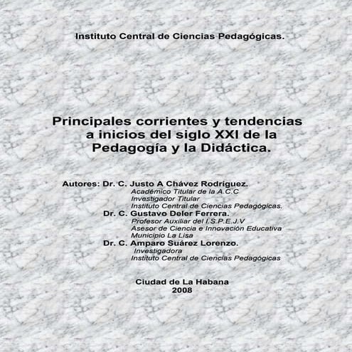 Principales tendencias pedagogicas y didacticas   siglo xxi