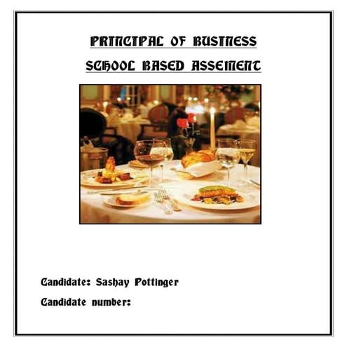 Principal of business